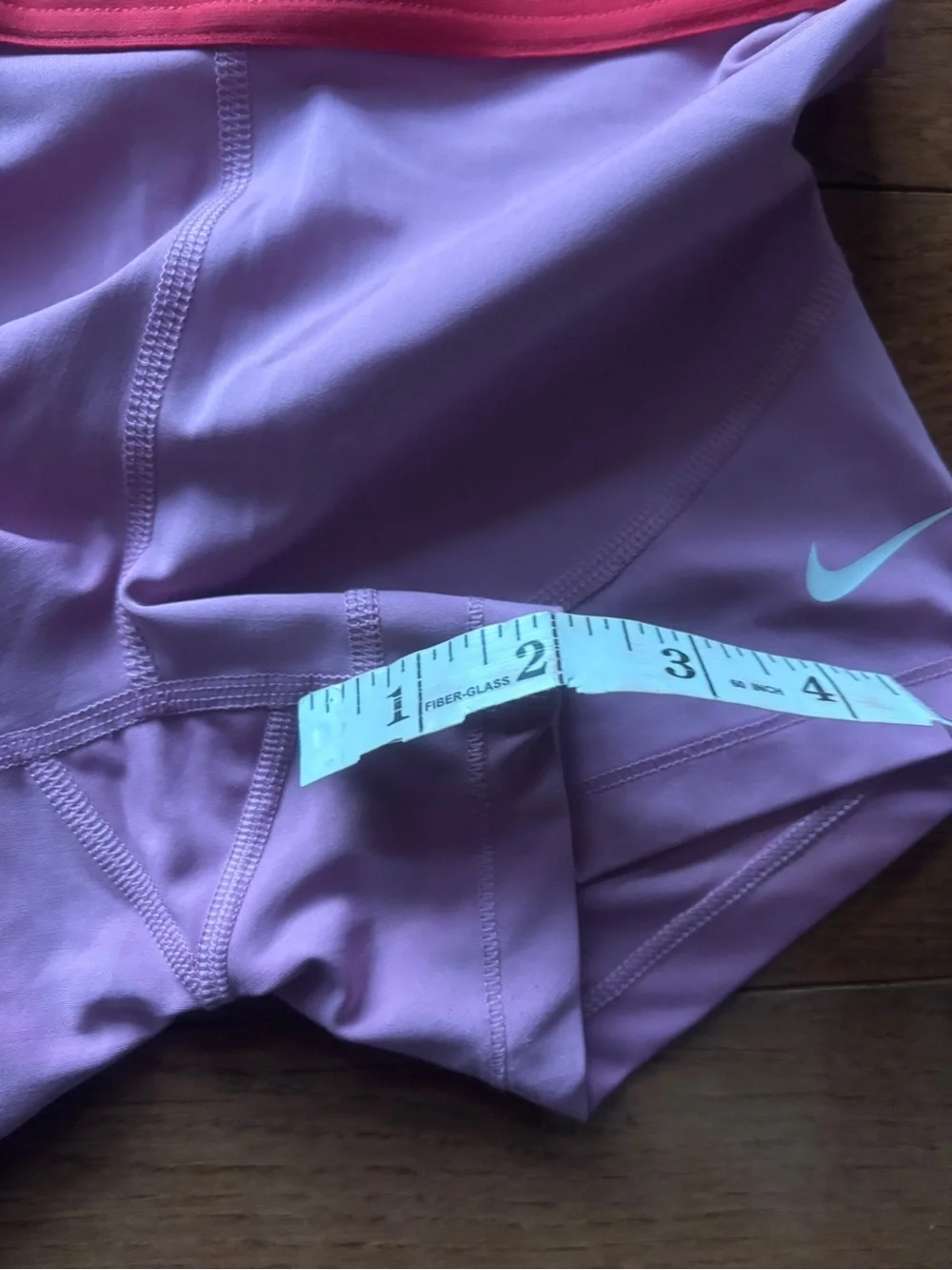 Nike Pro Women’s Pink Training Shorts with Coral Branded Waistband